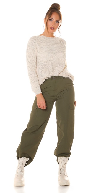 Troody basic comfy fit pullover beige
